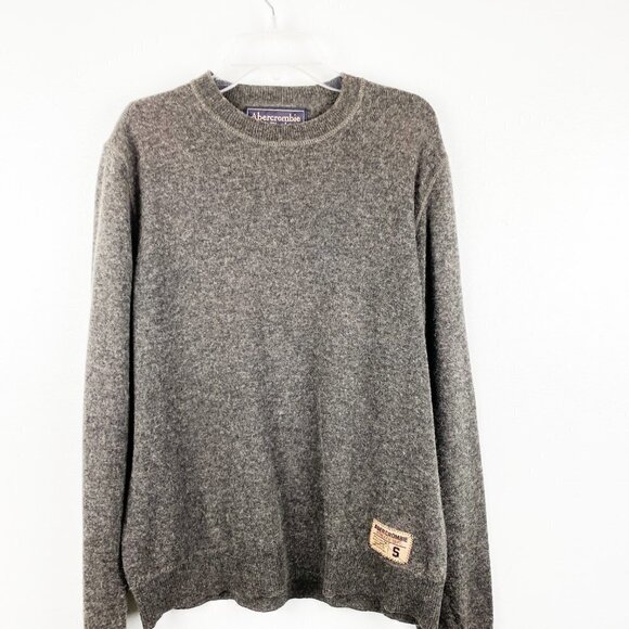 🦋 VINTAGE ABERCROMBIE & FITCH Wool Knit Sweater Small - Picture 2 of 5